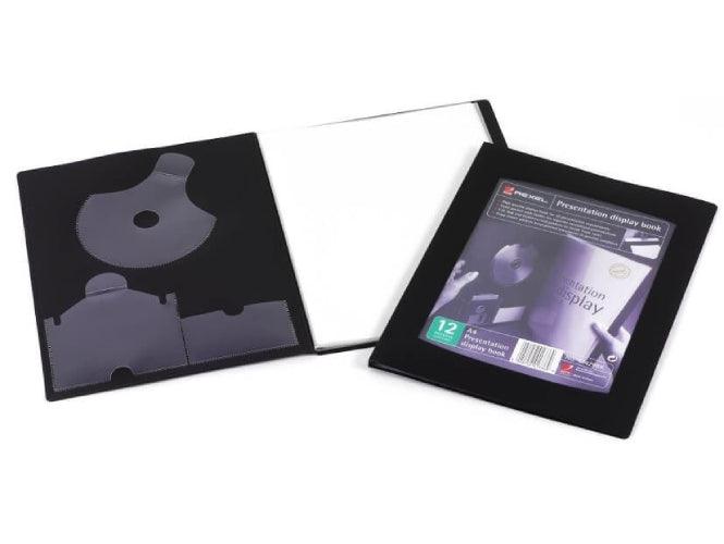 Rexel A4 Display Book 12 Pockets Black (No.17429BK) - Altimus
