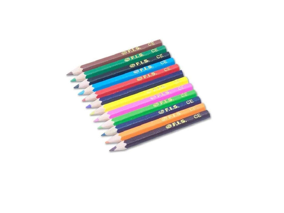FIS Color Pencil 12 Colours, Half Size [FSCK11120] - Altimus