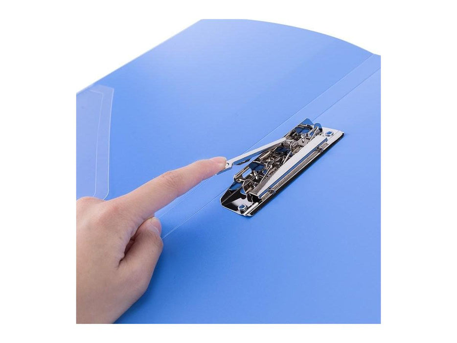 Deli 5301 Single Spring Clip Plus Pocket, A4 Size, Assorted Color - Altimus