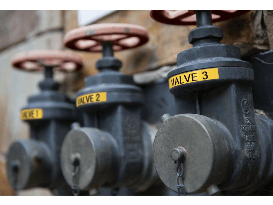 Dymo Rhino 18433 Vinyl 19mm Black on Yellow Tape - Altimus