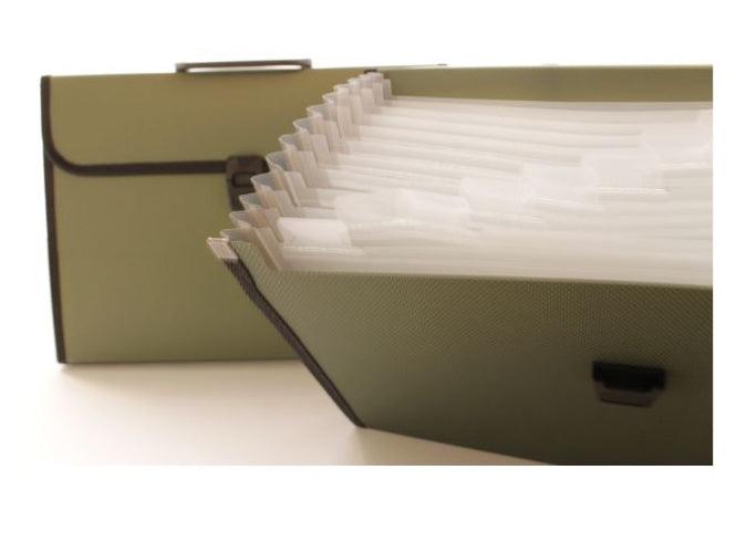 Deli Expanding Case A4 Assorted Colors 12 Divisons - Altimus