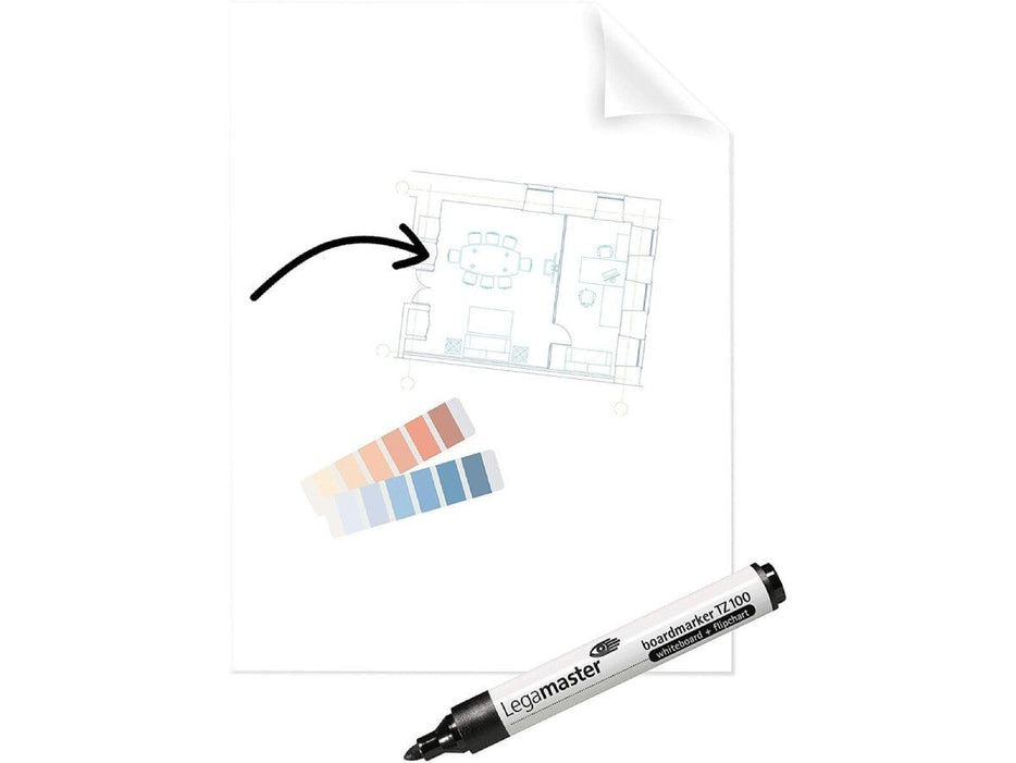 Legamaster Magic Chart, Clearboard Foil, Size: 60x80cm, 25 Sheets+1 marker 7-159300 - Altimus