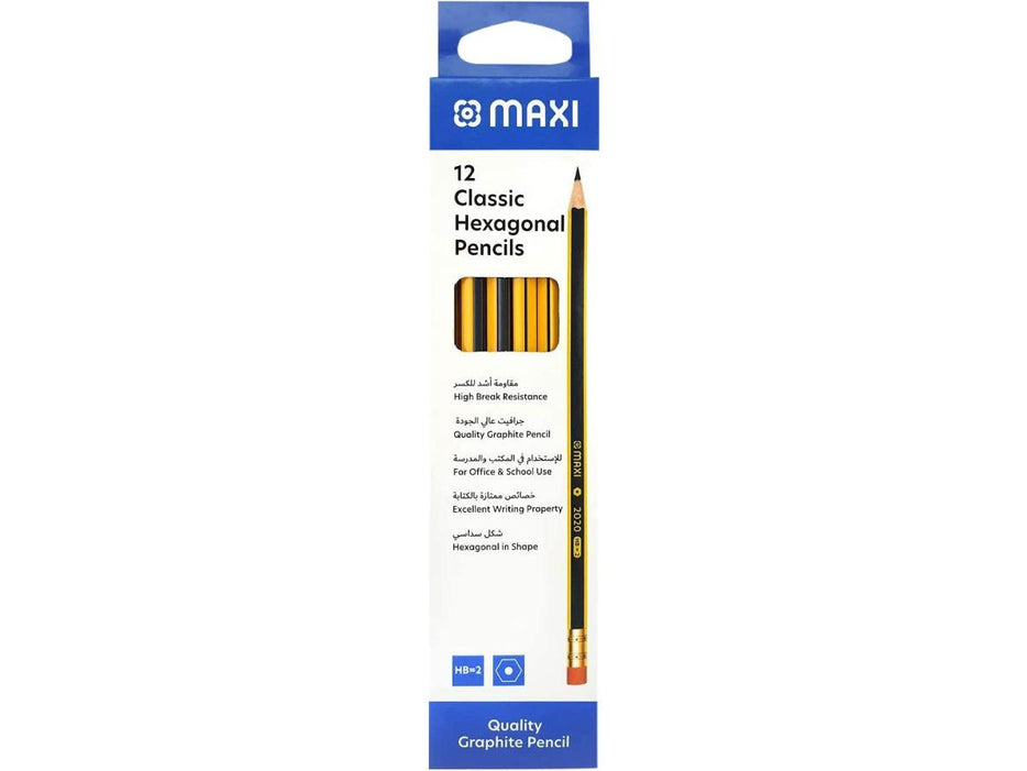 Maxi HB Pencil with Eraser Tip 12/box - Altimus