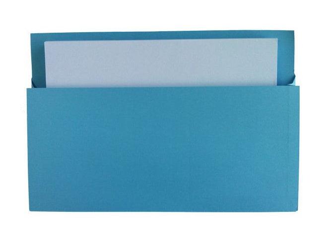 Premier Document Wallet Full Flap, 285gsm, F/S, 5/pack, Blue - Altimus