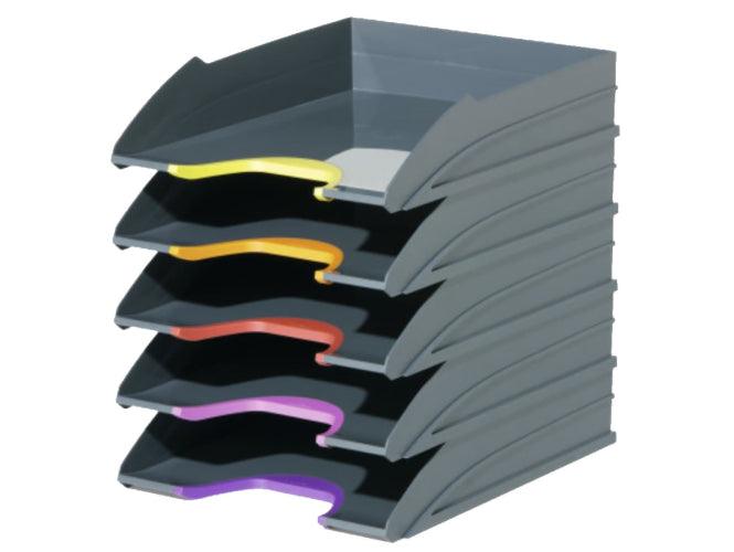 Durable Varicolor 5 - Letter Tray Set with 5 Colourful Trays - Altimus