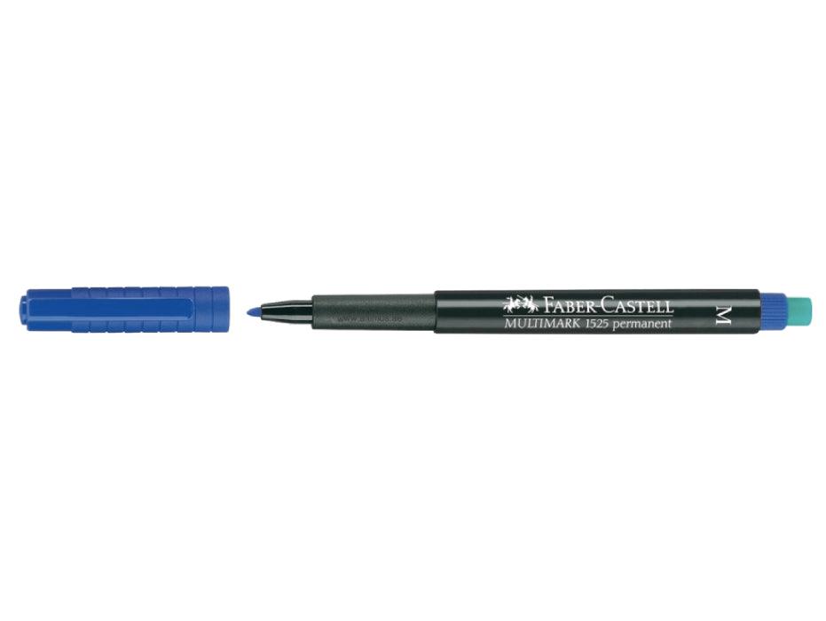 Faber Castell Multimark 1525 Permanent Medium 1.0mm, Blue - Altimus