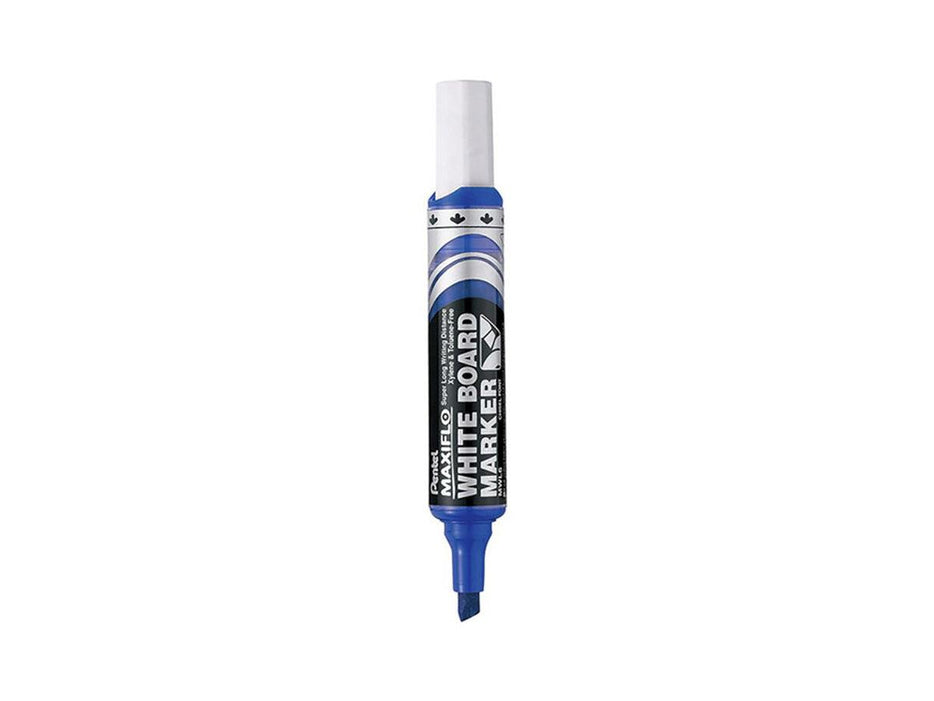 Pentel MWL6 Maxiflo Chisel Tip White Board Marker, Blue - Altimus