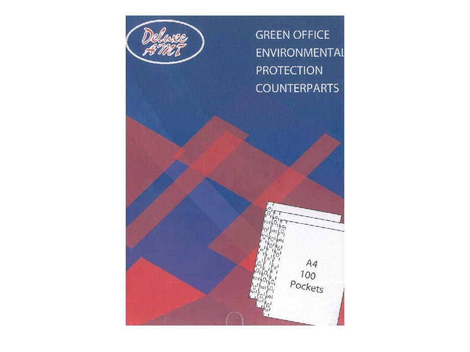 Deluxe Re-inforcement Pocket A4, 60 Microns, 100-box - Altimus