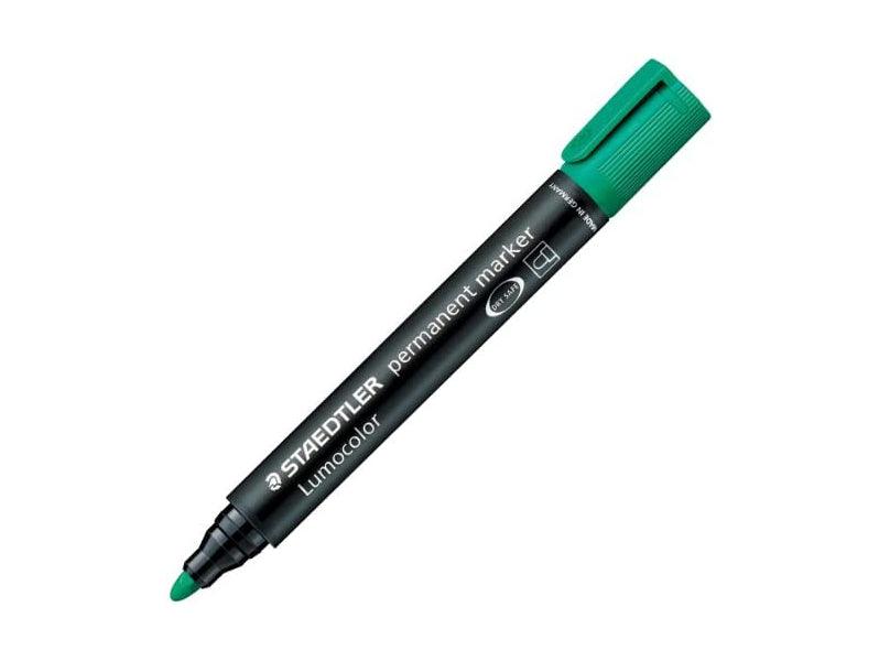 Staedtler Lumocolor Permanent Marker, Bullet Tip, Green - Altimus