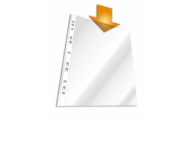 Durable 2662 Punched Pockets A4, Glass Clear, 100/Box - Altimus