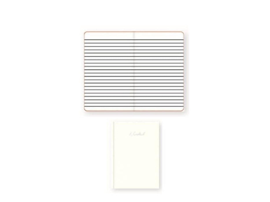 A5 Hard Cover Notebook, Single Ruled, Round Corner - 100 Sheets - White (FSNBA5SL301) - Altimus