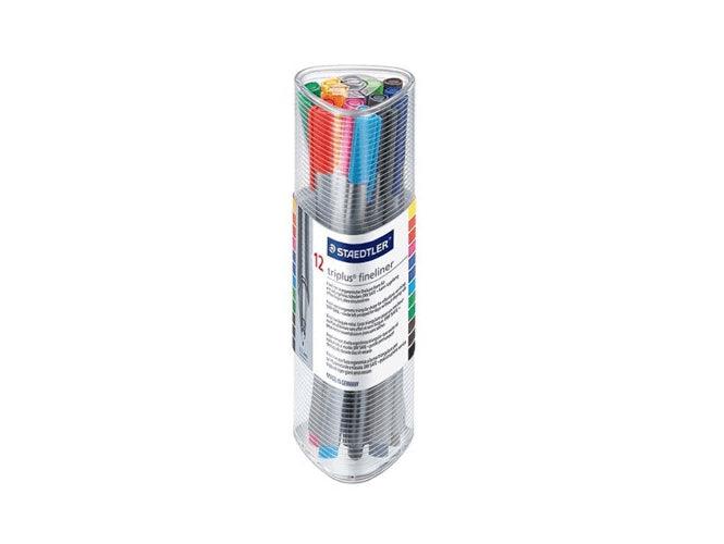 Staedtler Triplus Fineliner Pen - Assorted, (Pack of 12) - Altimus