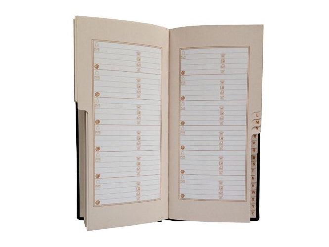Address Book, 115 x 240 mm, Brown - Altimus