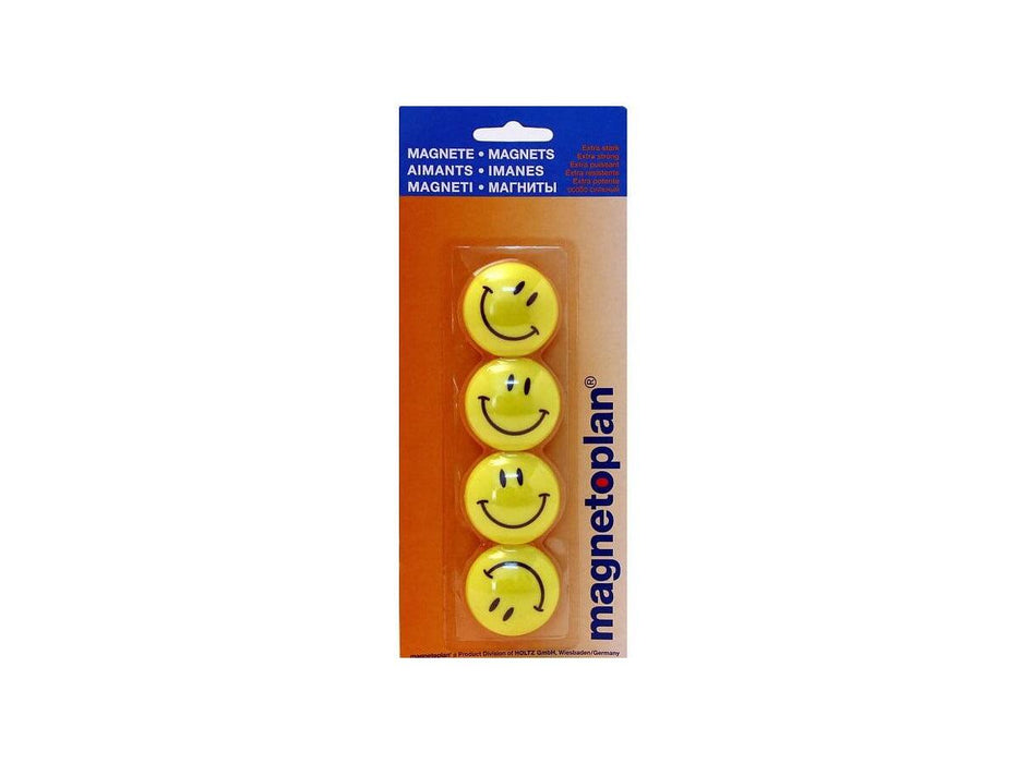Magnetoplan Magnetic Smileys, 40mm, 4/pack - Altimus