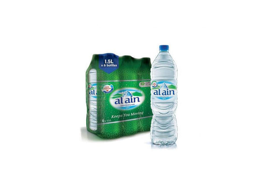 Al Ain Bottled Drinking Water 1.5L, Pack of 6 - Altimus