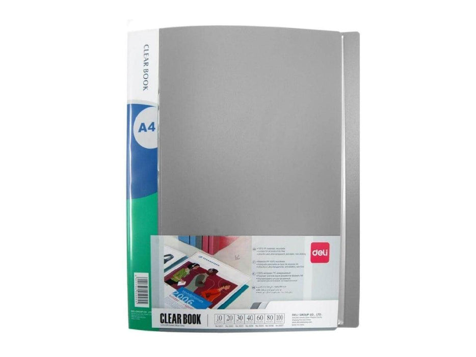 Deli 5005 Clear Book A4 Assorted Colors 60 Pockets - Altimus