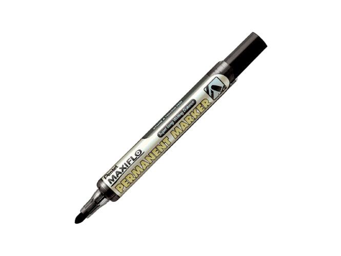 Pentel NLF50 Maxiflo Bullet Tip Permanent Marker (Pack of 12) - Black - Altimus