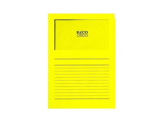 Elco Ordo Classico, L Paper Folder with Window, 5/pack, Golden Yellow - Altimus