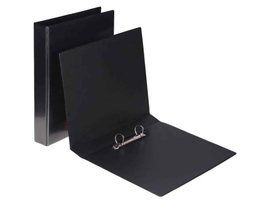 Alpha Presentation Binder 2 Rings A4 25mm Spine Black (203-BK) - Altimus