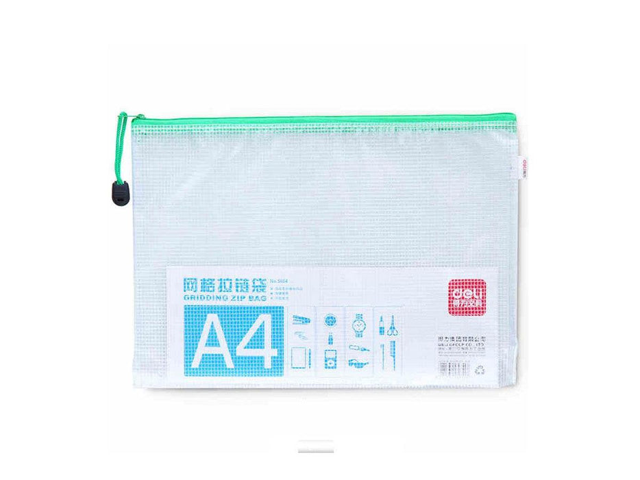 Deli Gridding Zip Bag, A4, Assorted Colors - Altimus