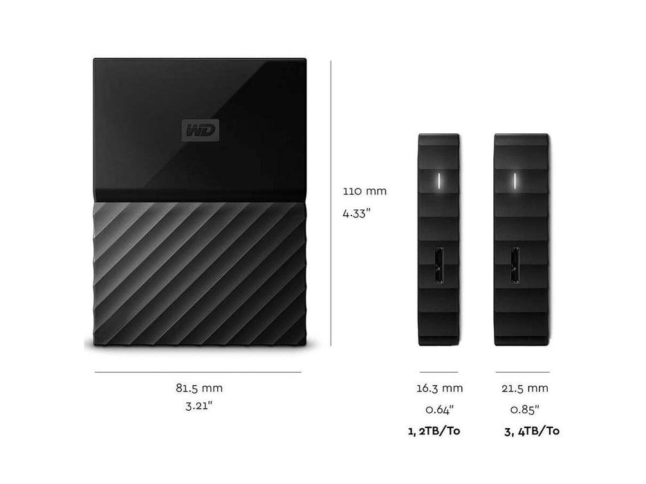 WD 1TB My Passport External Hard Drive (WDBYNN0010BBK-WESN) - Altimus