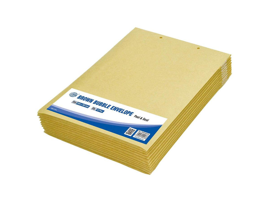 Brown Bubble Envelopes, 240 x 340mm, 12pcs/pack (FSAE240340N) - Altimus
