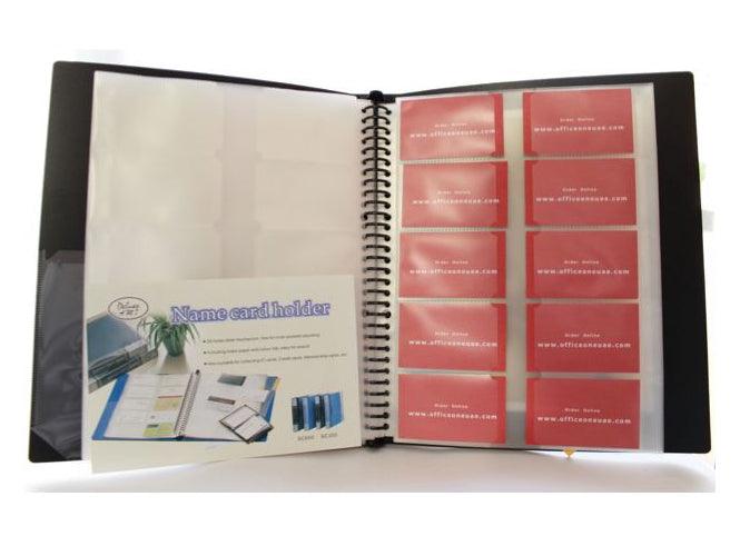 Deluxe Name Card Holder A4, 300 Cards, with Case - Altimus