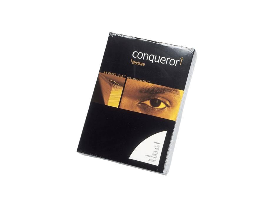 Conqueror Paper, A4, 100gsm, Diamond White, Laid Finish, 500sh-pack - Altimus