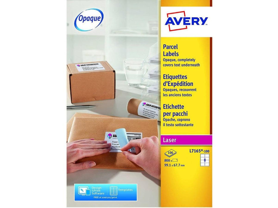 Avery L7165 Shipping Labels, 8 Labels Per Sheet, 100 sheets/pack - Altimus
