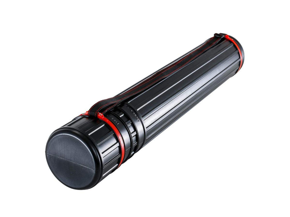 Plastic Drawing Tube 8 x 64-108 cm, Black - Altimus
