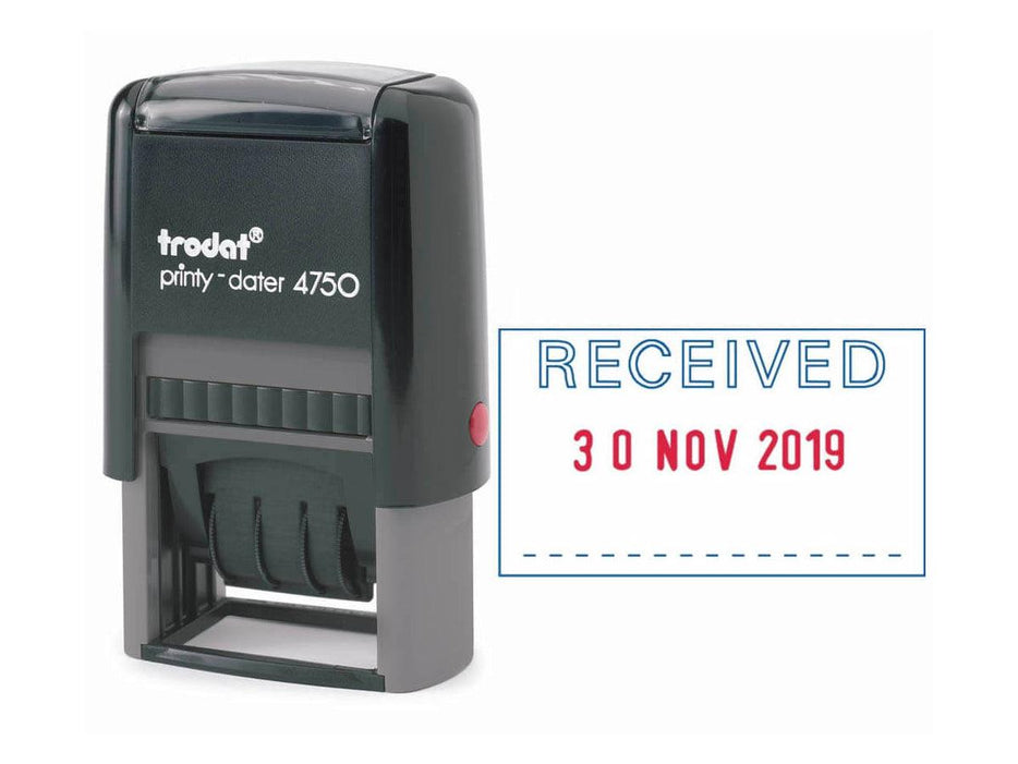 Trodat Printy 4750 Self Inking Dater Stamp "RECEIVED" - Altimus