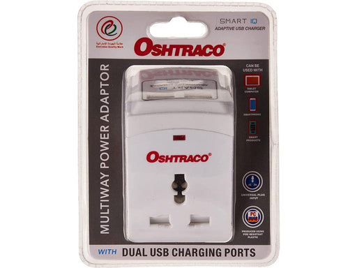 Oshtraco Multiway Power Adaptor with Dual USB Charging Ports - Altimus