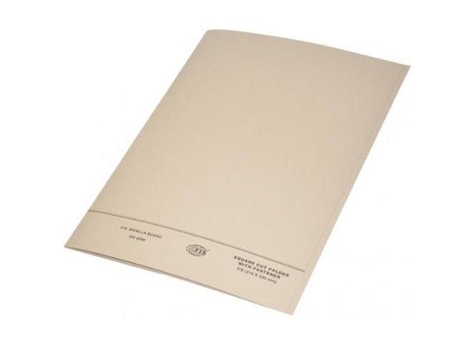 Square Cut Folder FS With Fastener, Buff - Altimus