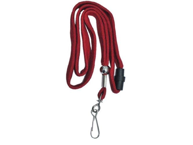 Name Badge Lanyard With Metal Hook, Red - Altimus