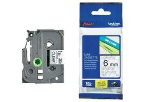 Brother P-touch 6mm TZ-111 Laminated Tape, 8 m, Black on Clear - Altimus