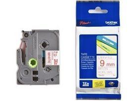 Brother P-touch 9mm TZ-222 Laminated Tape, 8 m, Red on White - Altimus