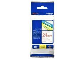 Brother P-touch 24mm TZ-252 Laminated Tape, 8 m, Red on White - Altimus