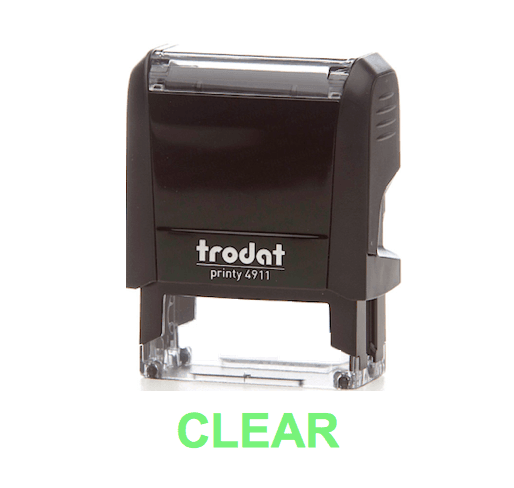 Trodat Printy 4911 Stamp "CLEAR" - Green - Altimus