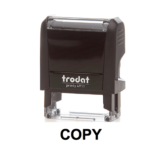 Trodat Printy 4911 Stamp "COPY" - Black - Altimus