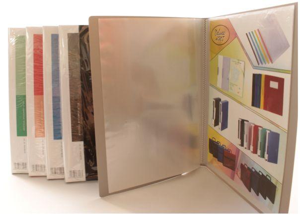 Deluxe Clear Book A4, Assorted Colors, 20 Pockets - Altimus