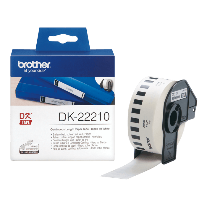 Brother DK-22210 Continuous Length Paper Tape, 29mm x 30.48m - Altimus