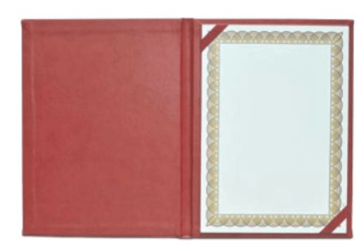 Certificate Folder Italian PU Cover Maroon (FSCLCERTPUMR) - Altimus