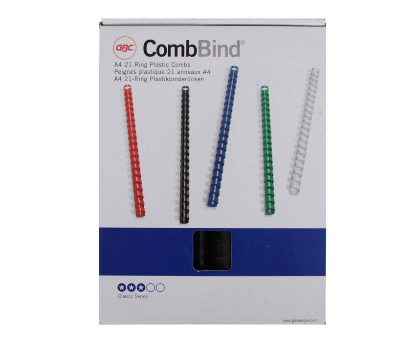 GBC 38mm Comb Binding Rings, Oval Black, 50/box (4028185) - Altimus