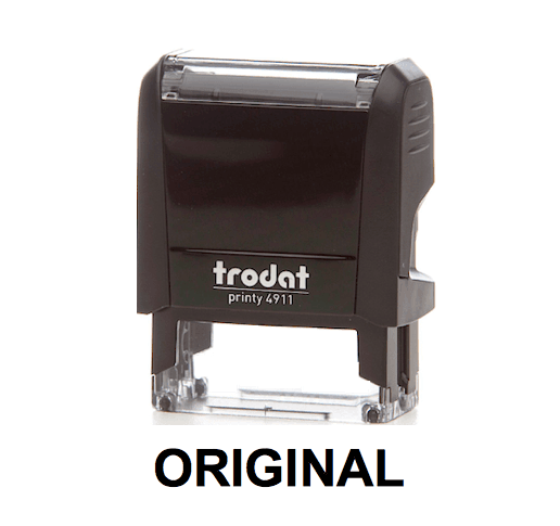 Trodat Printy 4911 Stamp "ORIGINAL" - Black - Altimus