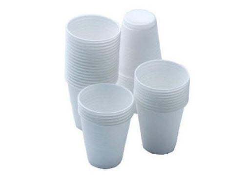 Cups Plastic White, Disposable, 6oz, 50pcs-pack - Altimus