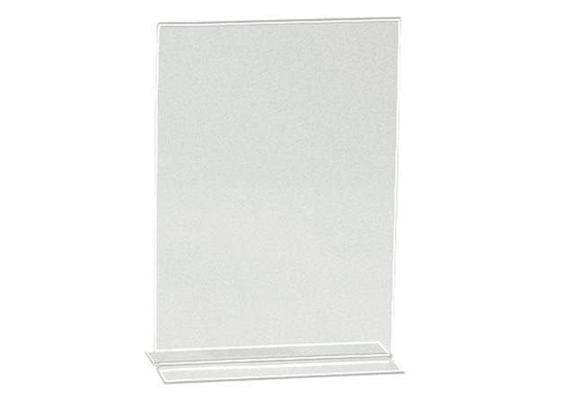 Acrylic Sign Holder 2 Sided T-Base A4 210x297mm - Altimus