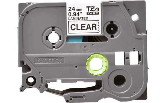 Brother P-touch 24mm TZ-151 Laminated Tape, 8 m, Black on Clear - Altimus