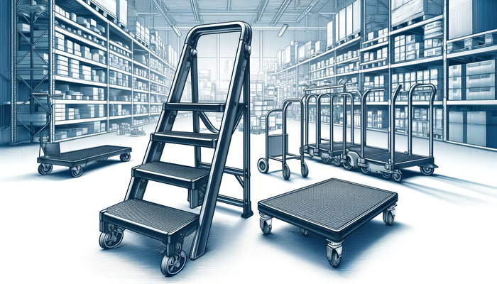 Step Stools & Platform Trolley Carts for Dubai and Abu Dhabi by Altimus