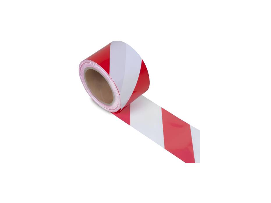 Gladious, Red & White Warning Tape Non Adhesive, 75mm x 500 meters