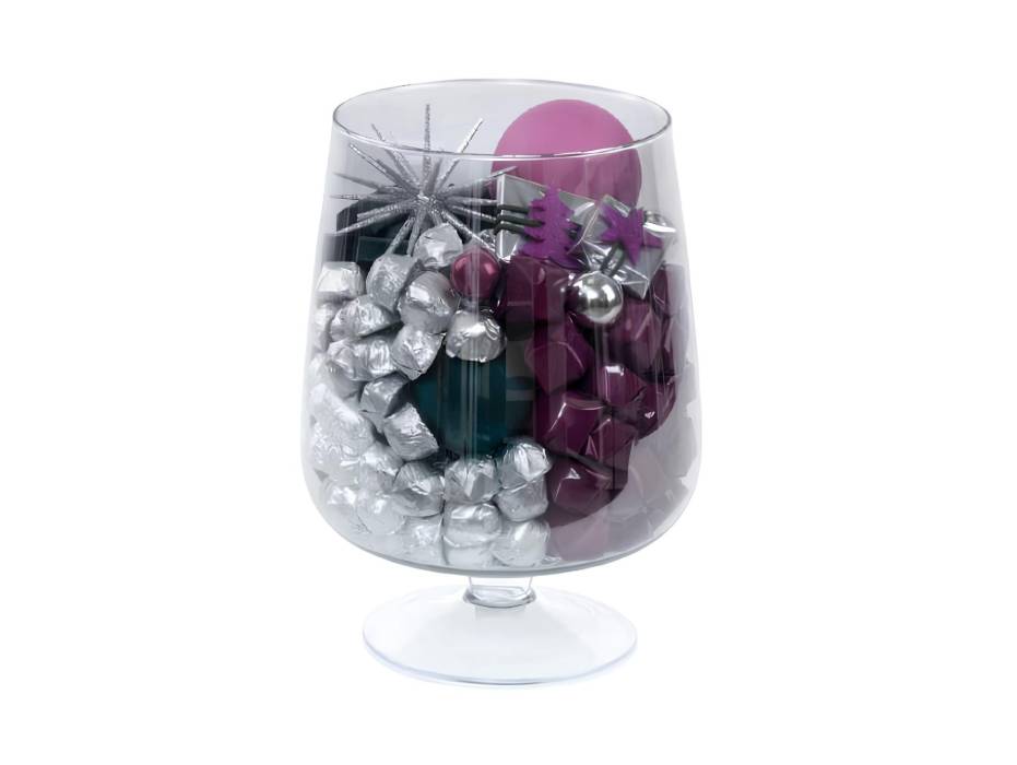 Patchi Glass Vase - Transparent 1805g (16.5 x 16.5 x 28 cm)